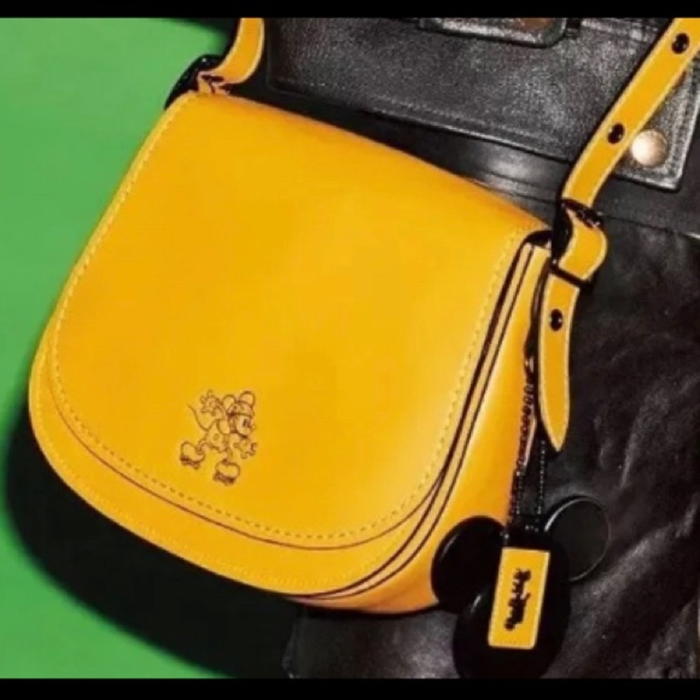 NWT Disney X Coach Mickey Mouse Saddle Bag 23 1941 75th Anniversary Edition Rare